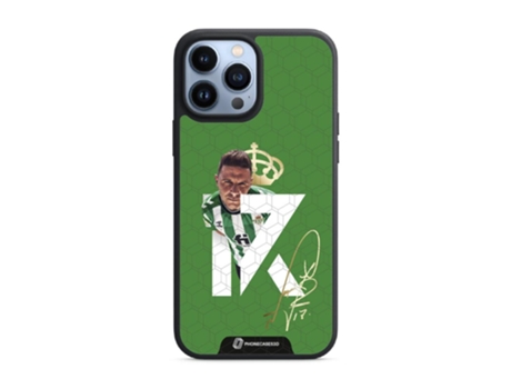 Funda PHONECASES3D iPhone 13 Pro Max - Oficial Real Betis Fc (Piel Sintética - Negro)