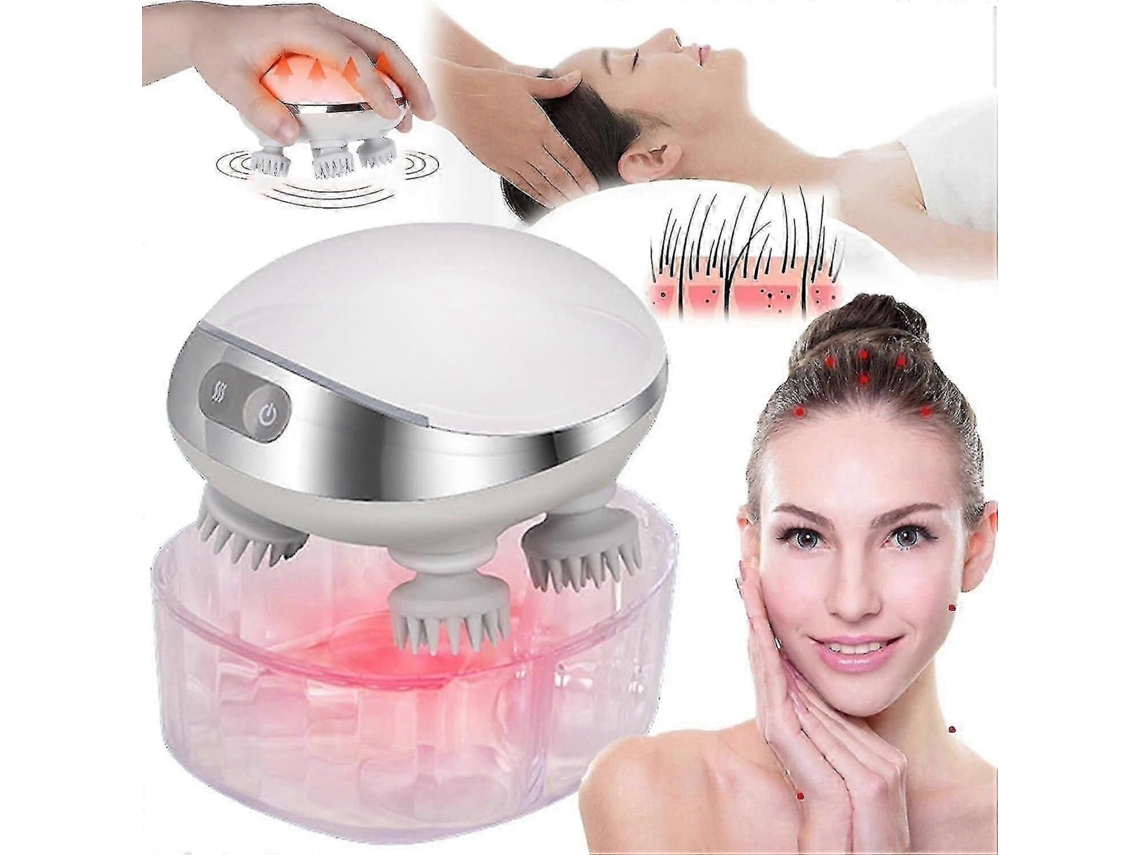 Masajeador inteligente para el cuero cabelludo con terapia de luz roja para estimular el crecimiento del cabello y mejorar la salud del cuero cabelludo GOKOCO