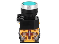 5 interruptores autoblocantes verdes de 22 mm, 37, 440 V