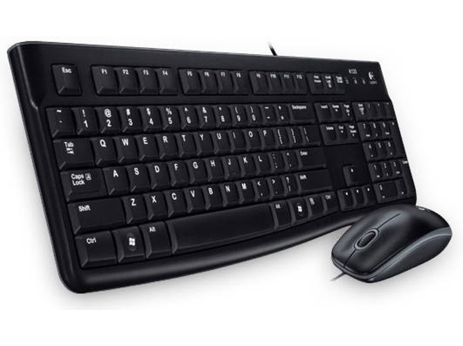 Teclado LOGITECH MK120 (Con Cable - Layout Eslovaco)
