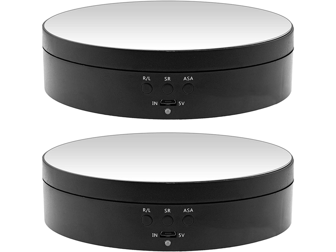 2 Soportes De Exhibición Con Espejo Giratorio Motorizado De 360 Grados Para Tocadiscos, Ideales Para Exhibición.