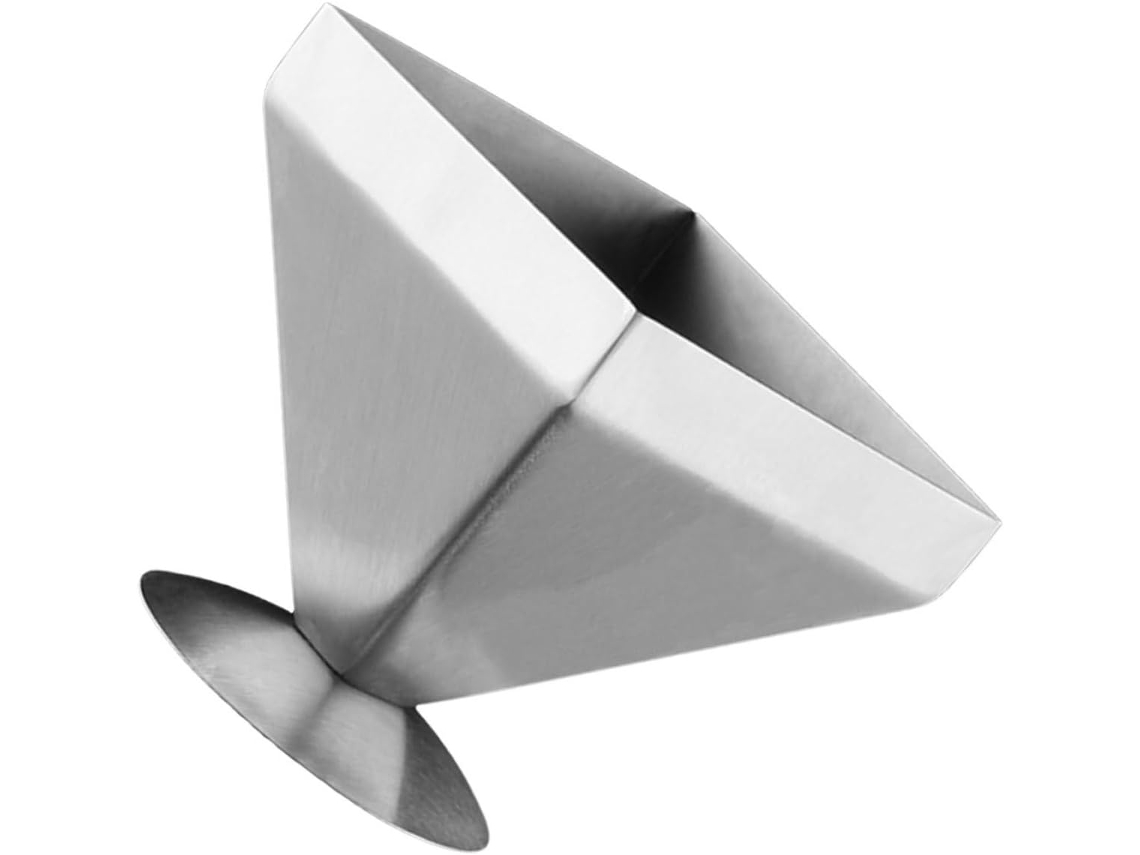 Molde Piramidal Multifuncional De Acero Inoxidable De 11x11 Cm Para Carne Y Arroz, Ideal Para La Cocina.