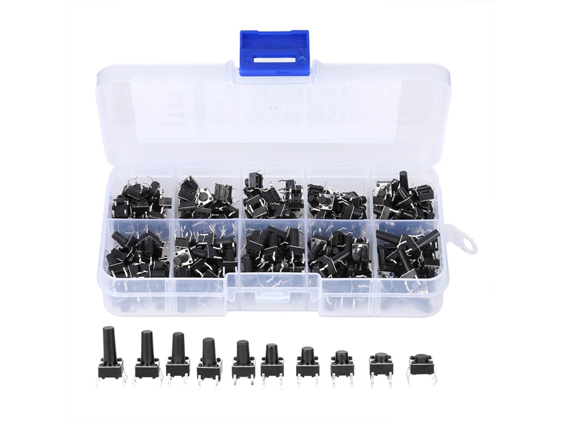 Kit De 200 Microinterruptores Táctiles De Botón Pulsador - Accesorio Industrial Duradero