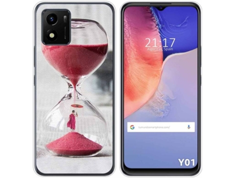 Carcasa Vivo Y01 TUMUNDOSMARTPHONE Dibujos Reloj Multicolor