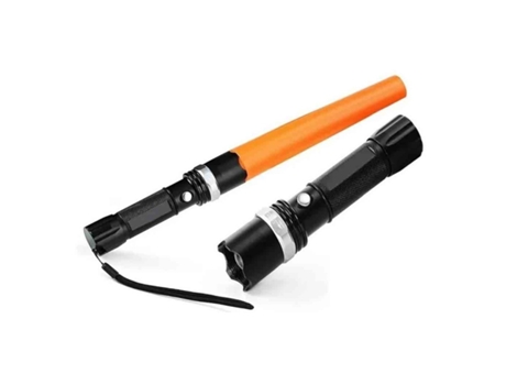 Linterna Lampara Táctica De Mano Recargable Power Style Swat SUNNING