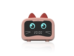 Altavoz Bluetooth 2025 Con Radio Y Led, Recargable, Sonido De Alta Calidad, Color Rosa Gato.