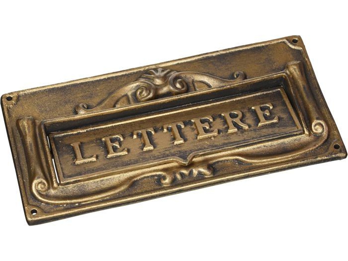 Blinky - 27448-20 - Buzón de aluminio, zinc y bronce Inscripción en letras italianas 300 x 140 mm