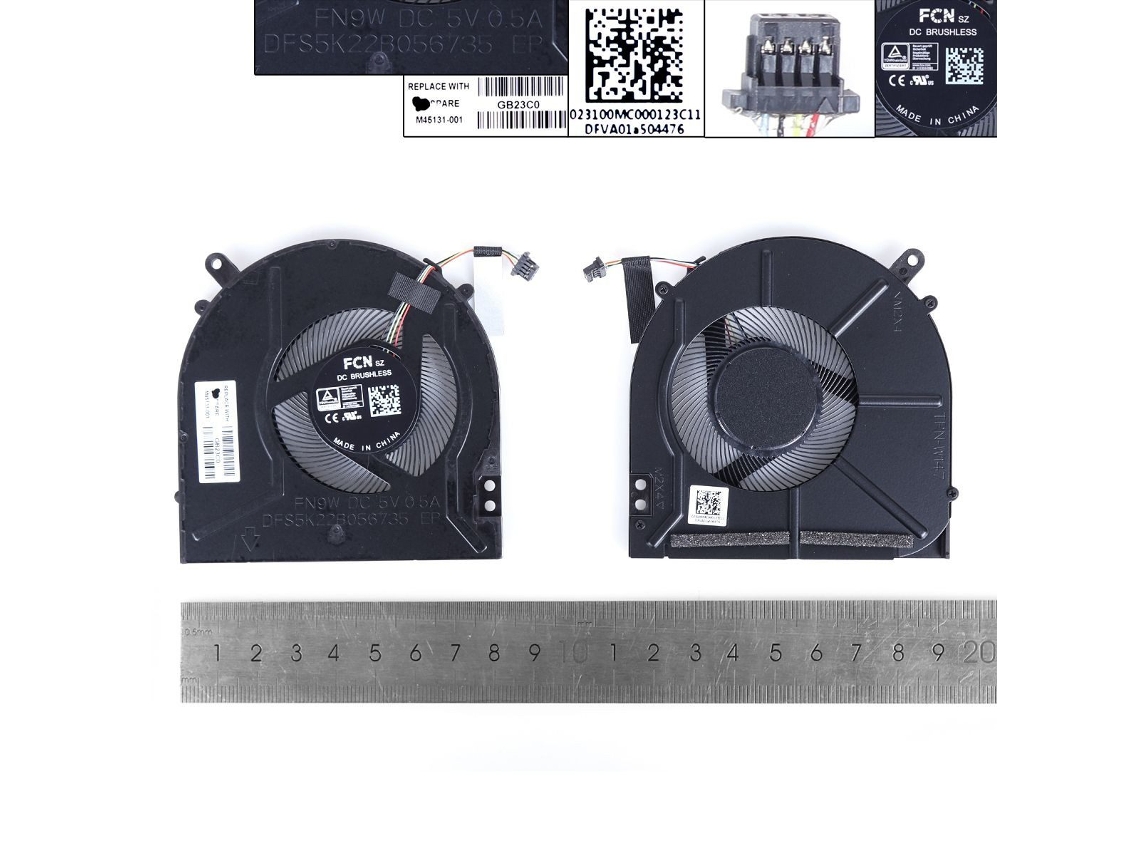 Ventilador De Notebook Hp Probook 470 G8 G9 Envy 17 Cn 17 Cp 17 Dn Compativel (original)