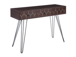 Aparador con 3 cajones BELIANI Malsala de Tablero de fibra Madera oscura 110x39x79