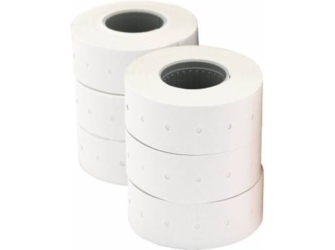 Pack 6 Rollos Etiquetas Removible APLI Blancos