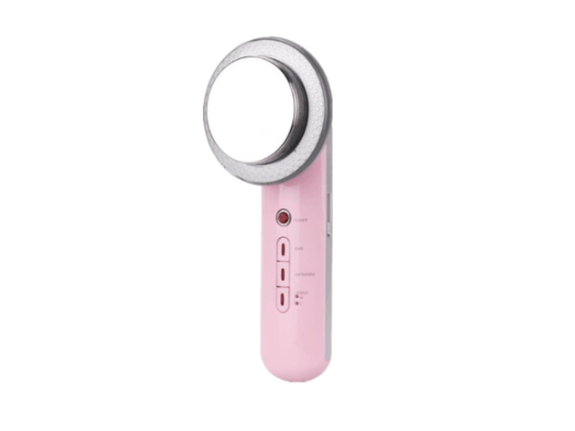 Masajeador facial 3 en 1, máquina para esculpir el cuerpo, para el cuerpo, la cara, el brazo, la cintura, el vientre, las piernas y las caderas, uso doméstico, rosa Yemaesre