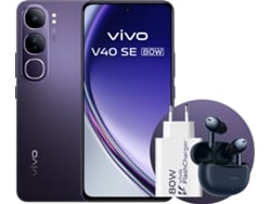 Bundle Smartphone VIVO V40 SE (6.67'' - 8 GB - 256 GB - Negro) + Cargador 80W + Auriculares TWS 3e