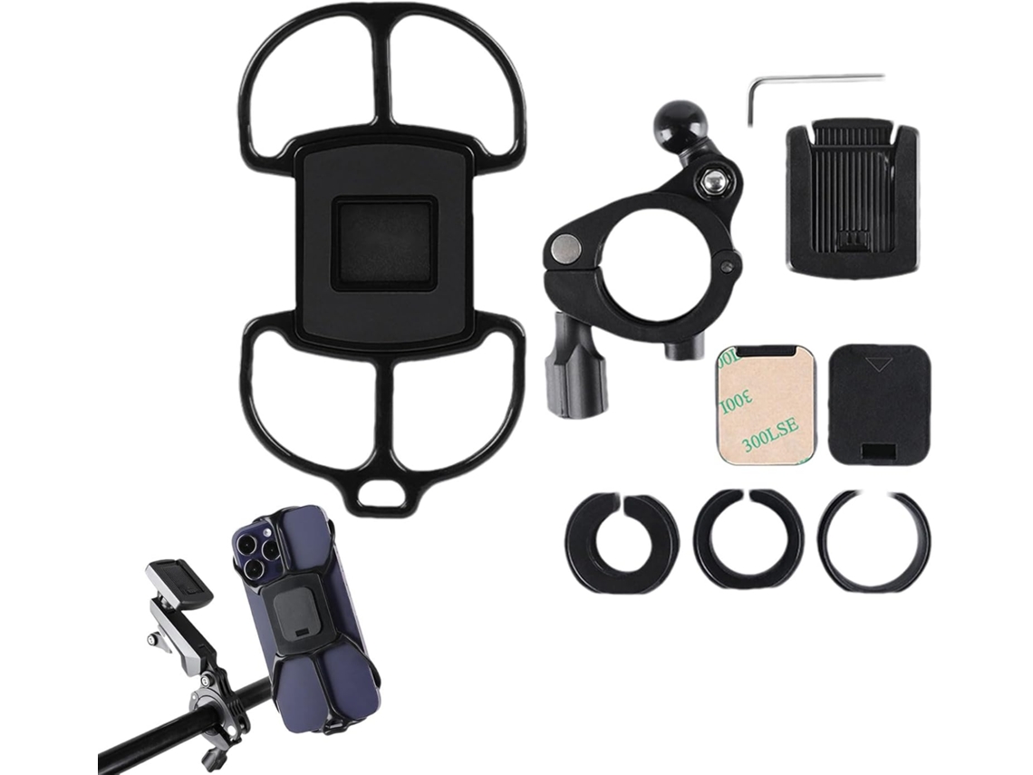 Soporte Para Teléfono Para Bicicleta | Soporte Para Patinete Con Abrazadera Y Rotación De 360 Grados