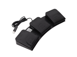 Pedal Usb Con Tres Teclas Midi Mecánicas Programables Para Juegos Y Transcripción Informática.