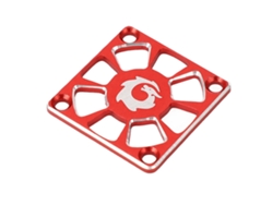 Cubierta De Ventilador De Enfriamiento Rc 1.18in Ancha Aluminio Ligera Y Resistente Para Esc Motor Protector Rojo