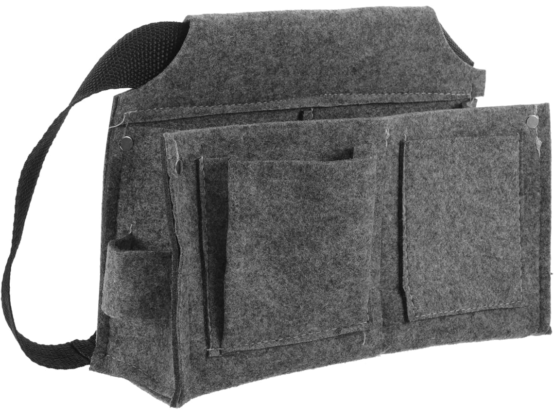 Bolsa De Herramientas Portátil E Impermeable De Fieltro Con Múltiples Bolsillos Resistentes.