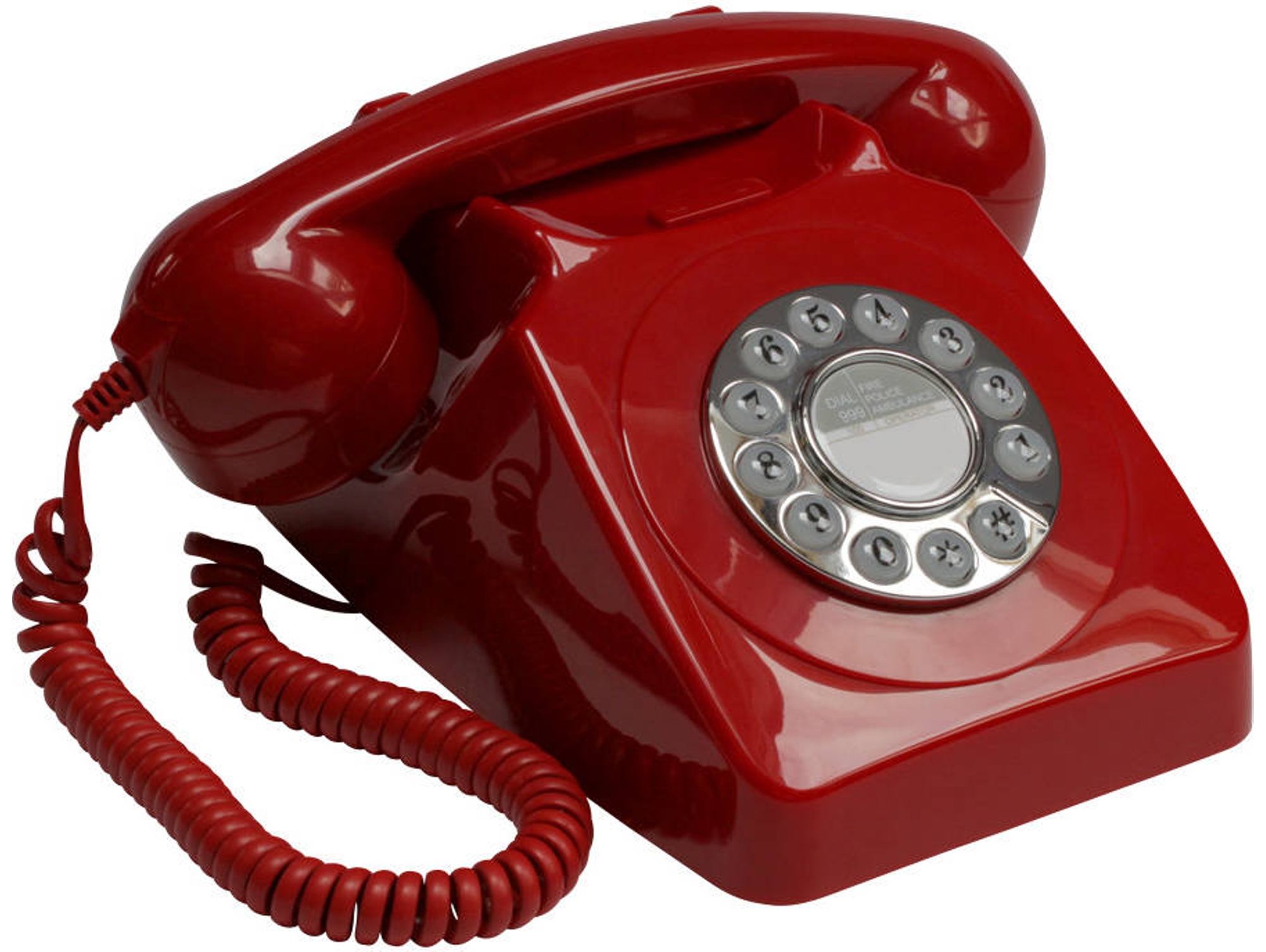 Teléfono GPO RETRO 746 Con Cable Rojo