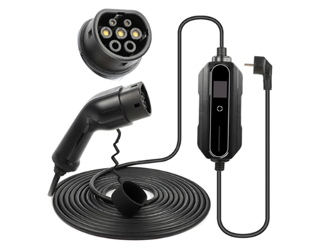 Cargador de Coche ANDAIIC EV Tipo 2 6A-16A para Vehículo Eléctrico Cable de Carga EVSE Portátil 5 Metros