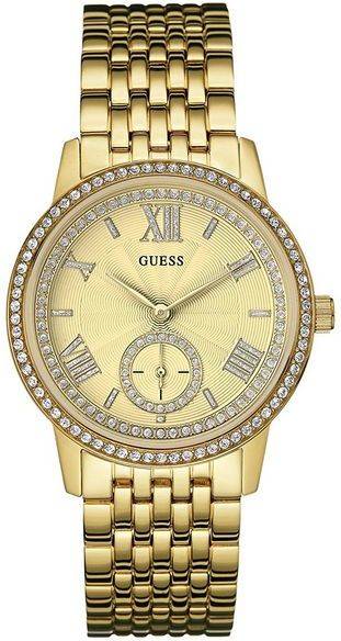 Reloj Guess W0573l2 mujer acero dorado analogdigital para womens de automatic con correa en cloth s0312336