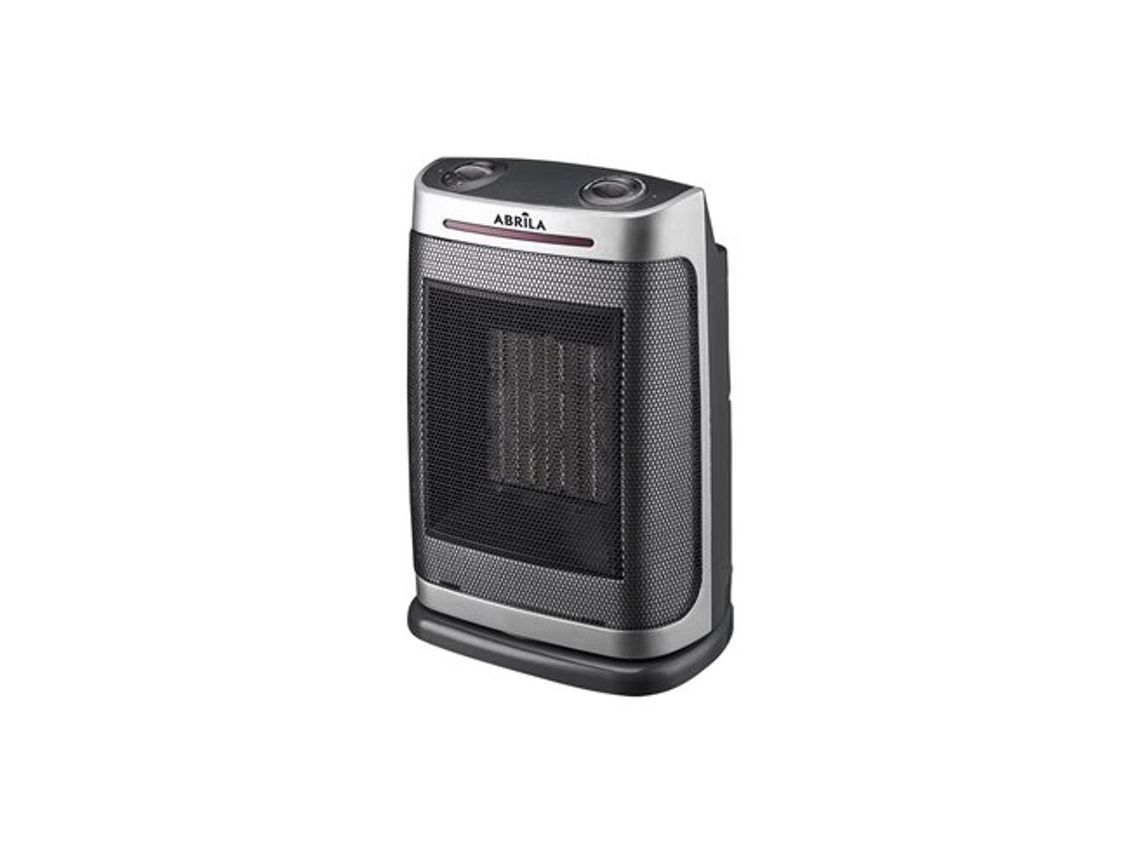 Termoventilador Cerámico Ptc Fogón Plata 1500w 2 Potencias 3 Funciones Termostato Antivuelco (29x19x14,5cm)