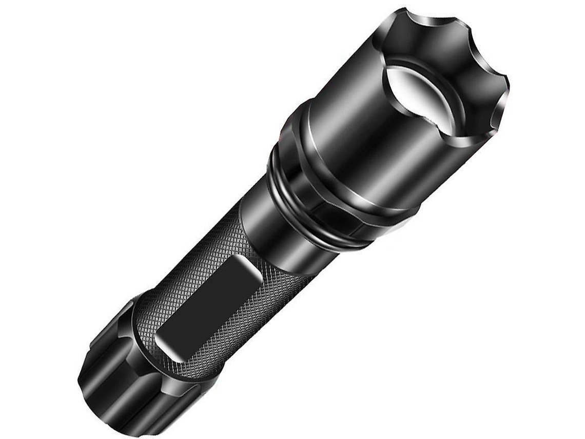 Reflector de luz potente, linterna recargable, luz potente, súper brillante, para buceo al aire libre, impermeable, Yizhood (negro)