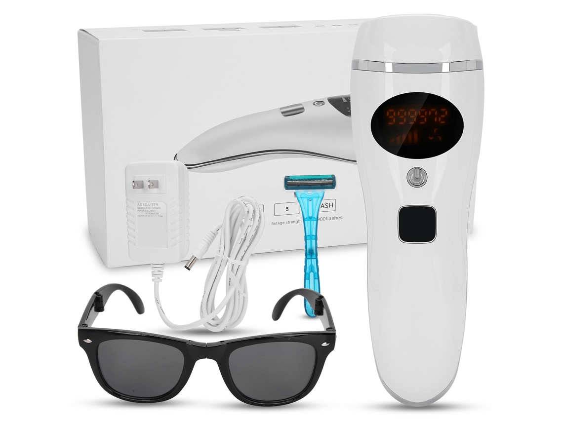 Máquina De Depilação A Laser Ipl 990000 Flash Epilador Elétrico Depilador Branco Para Uso Doméstico