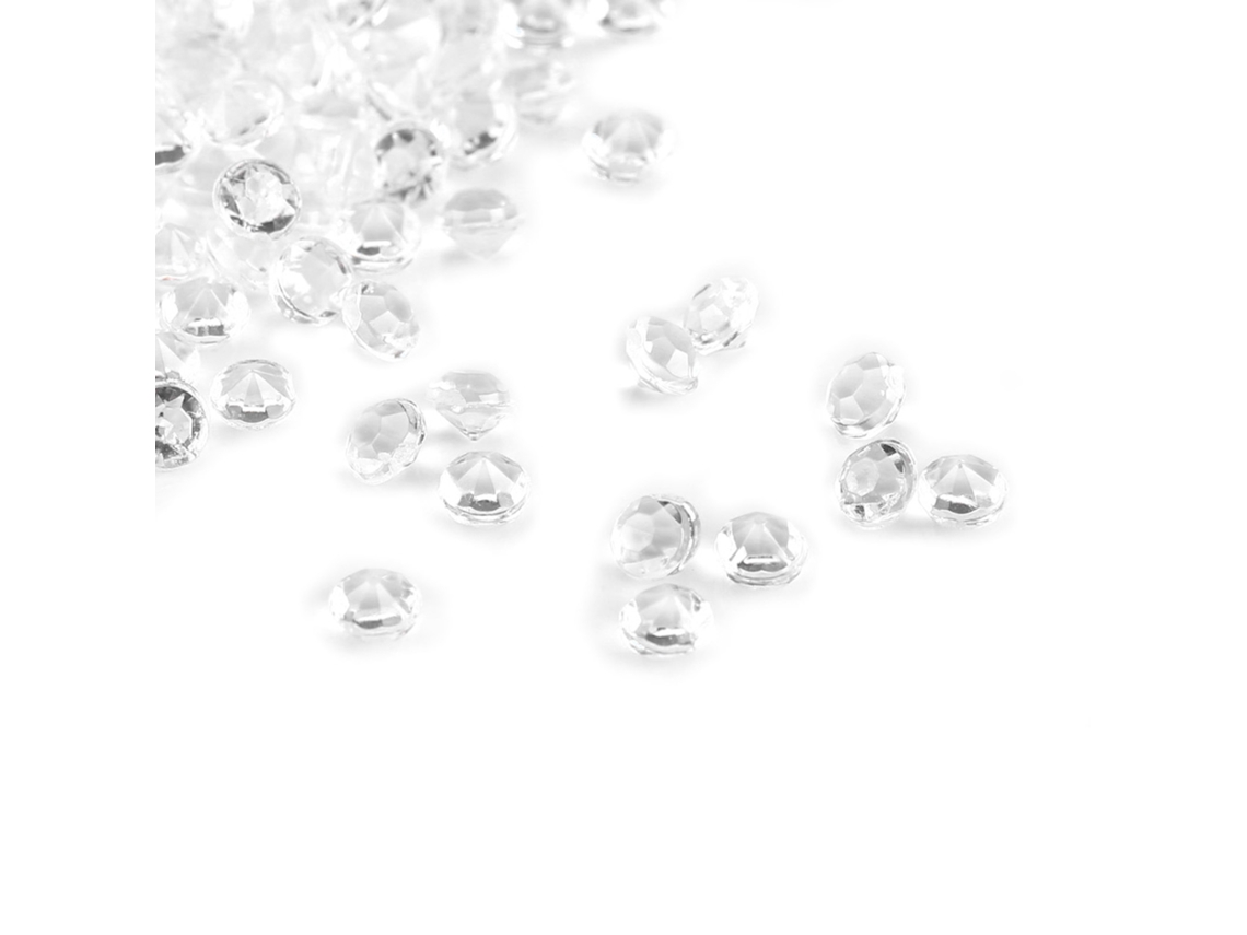 MEOIRUERY 1000 Piezas 3mm Cuentas de Acrílico Decoración de Boda Fiesta DIY Accesorios Transparentes para Arreglos