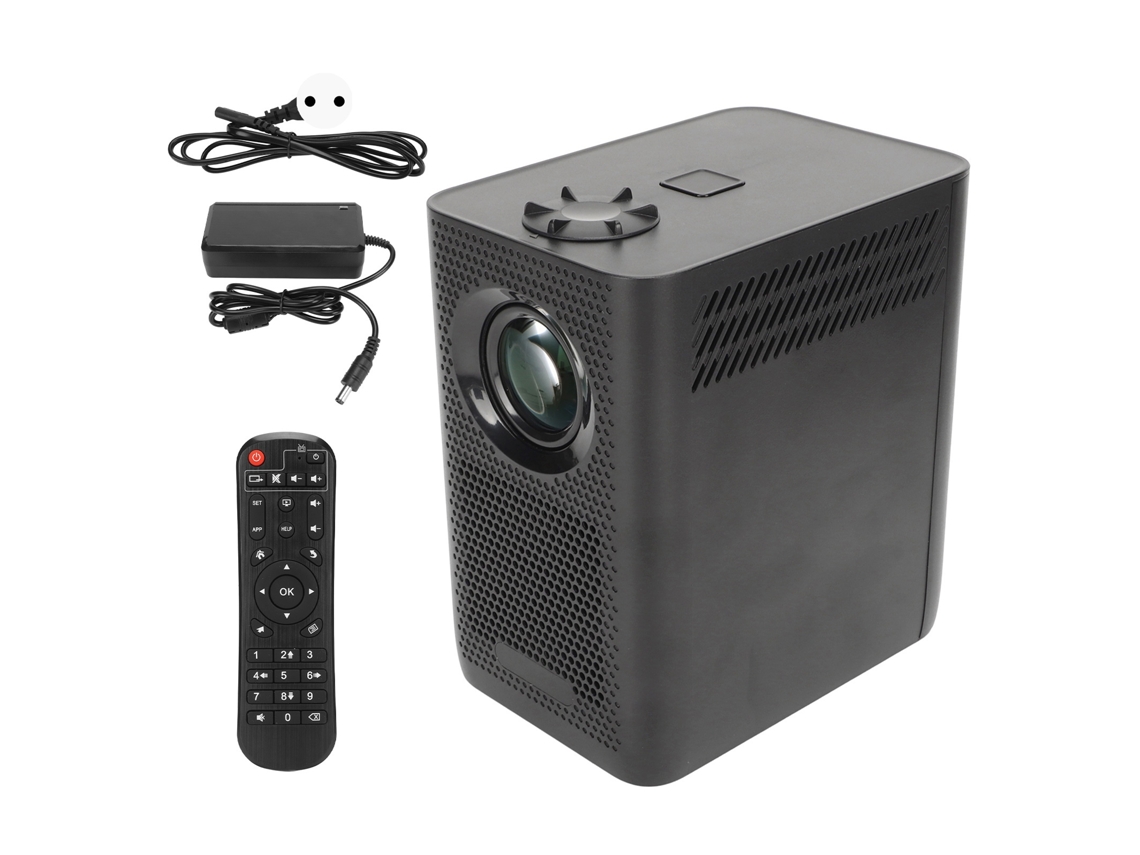 Proyector Mini Portátil Inteligente 1280p Decodificación 4k Wifi Control Remoto 100‑240v