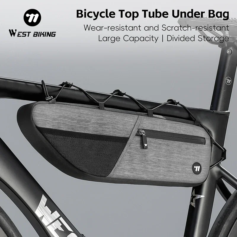 (gris) Bolsa De Bicicleta De Gran Capacidad, Bolsa De Herramientas De Ciclismo, Bolsa De Almacenamiento De Ciclismo Al Aire Libre