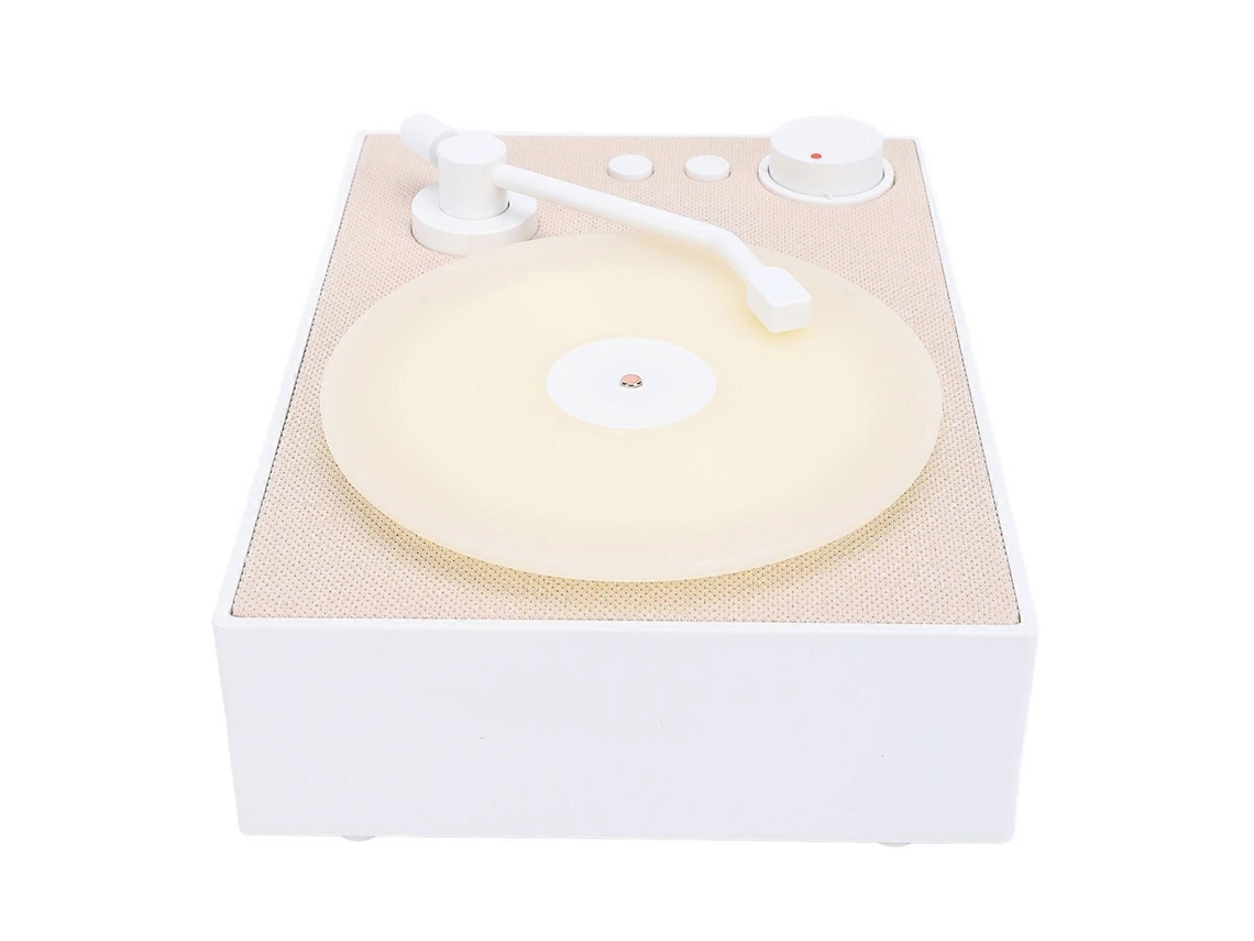 Tocadiscos vintage con difusor de aroma, inalámbrico Bluetooth, portátil, blanco, Yunzii