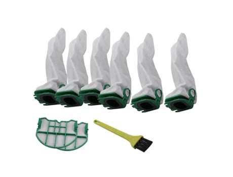 Acessórios de Aspirador 6 piezas de bolsas de repuesto para Vorwerk 2 piezas de filtros Hepa de polvo Kobold Vb100