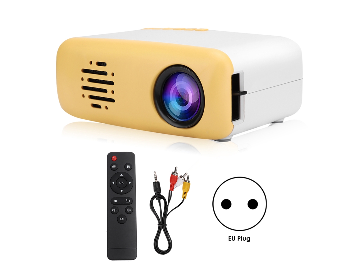 Proyector LED HD de 1080p compatible con USB y smartphone