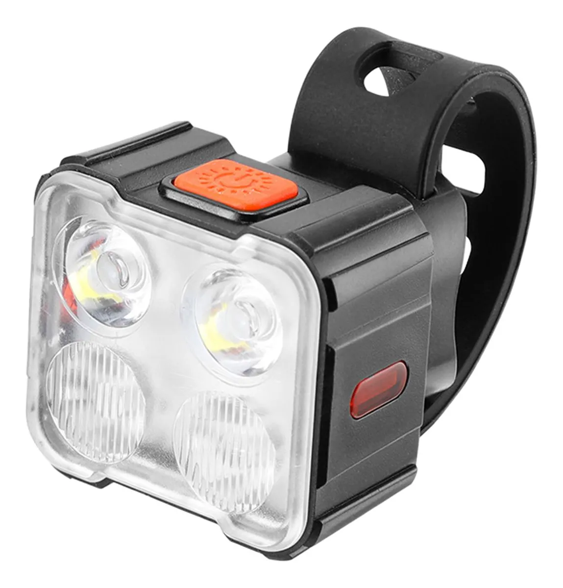 Luz LED para bicicleta, luz delantera y 4 luces negras vayotoy
