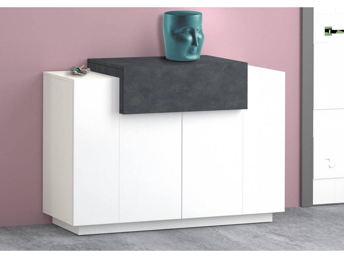 Zapatero DMORA Blanco (Laminado - 45x120x86 cm)