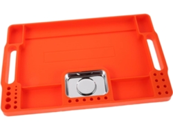 Organizador De Silicona Flexible Con Bandeja De Acero Inoxidable Antideslizante Y Resistente A Altas Temperaturas.