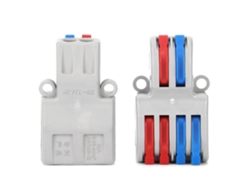 Omni-5pcs Conectores De Cable 2-entrada-4-salida Bloques De Terminales Rapidos Tornillos Incluidos Para Luz Electricidad