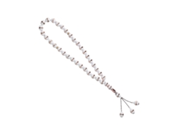 Pulsera Islámica De Resina Ligera Y Duradera Con Cuentas De Oración Y Estilo Elegante Para Hombres Y Mujeres (blanca).