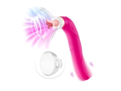 Vibrador para Lamer y Chupar la Lengua Juguetes Sexuales para Adultos Gcom Spot Vibrador de Lengua 8 Modos de Succión Rojo YEMAESRE