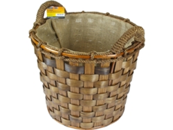 Cesto de leña Orework redondo de 45x45x43 cm