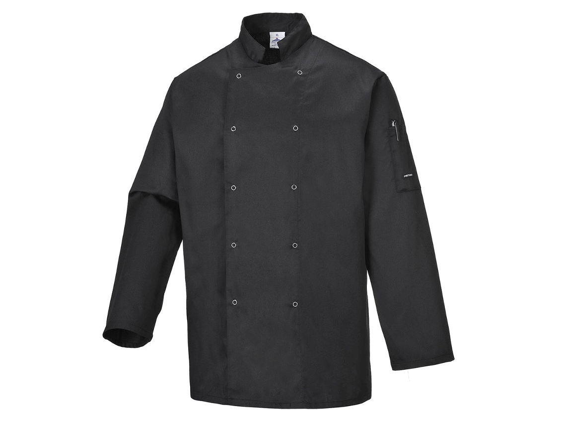 Chaqueta De Cocina Suffolk Con Manga Larga - Comodidad Y Estilo Blanco / S