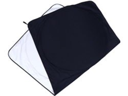 Parasol Para Coche 210t, Tejido Plateado, 160x89 Cm, Gran Formato, Doble Círculo, Protección Solar.
