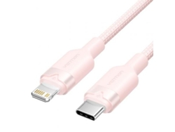 Cable Usb Tipo-C Lightning VENTION Lalpf/ Usb Tipo-C Macho Lightning Macho/ 27W/ 480Mbps/ 1M/ Rosa