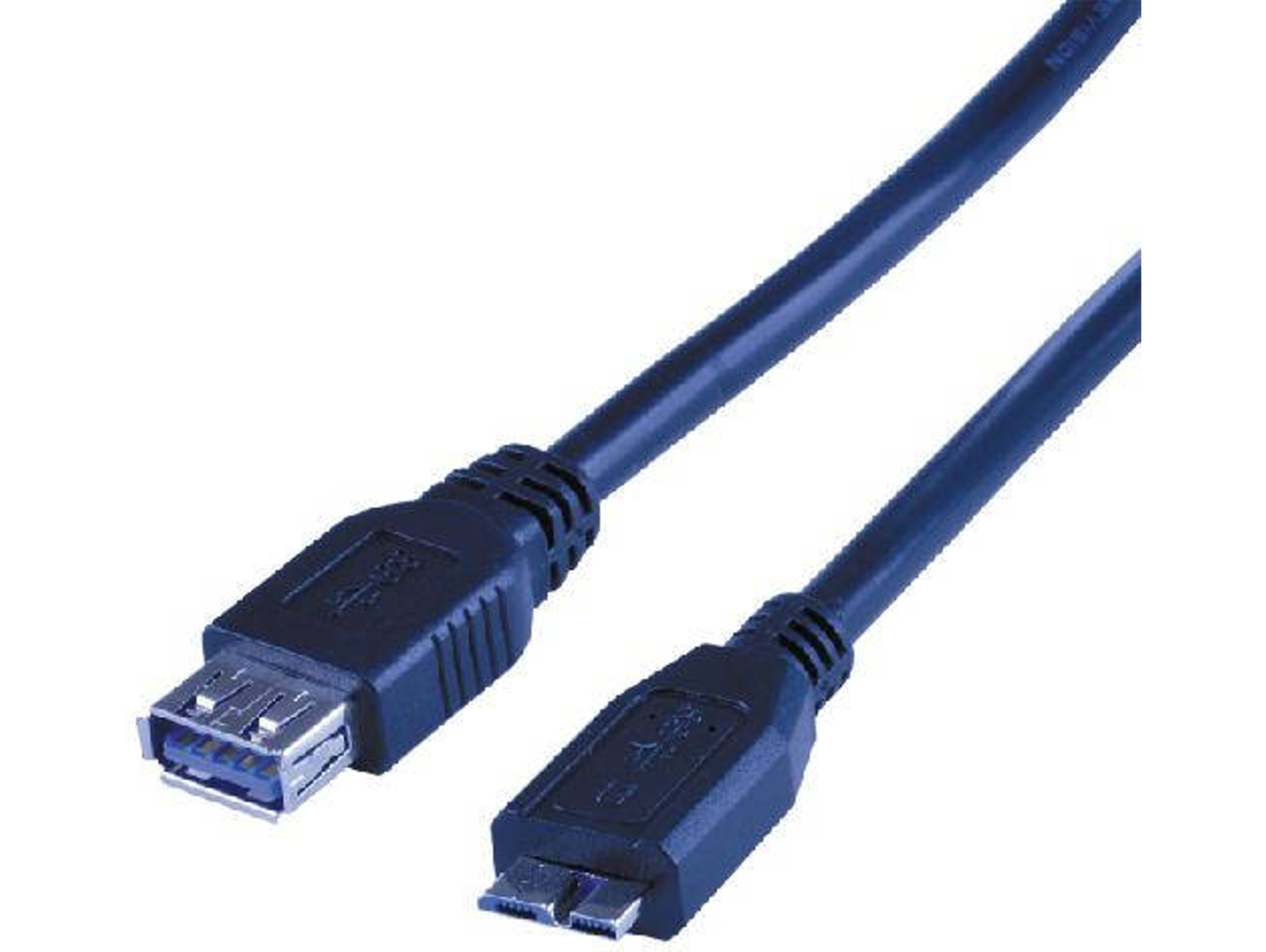 Cable USB MCL USB A/Micro-USB B 1 m Macho/Macho Negro