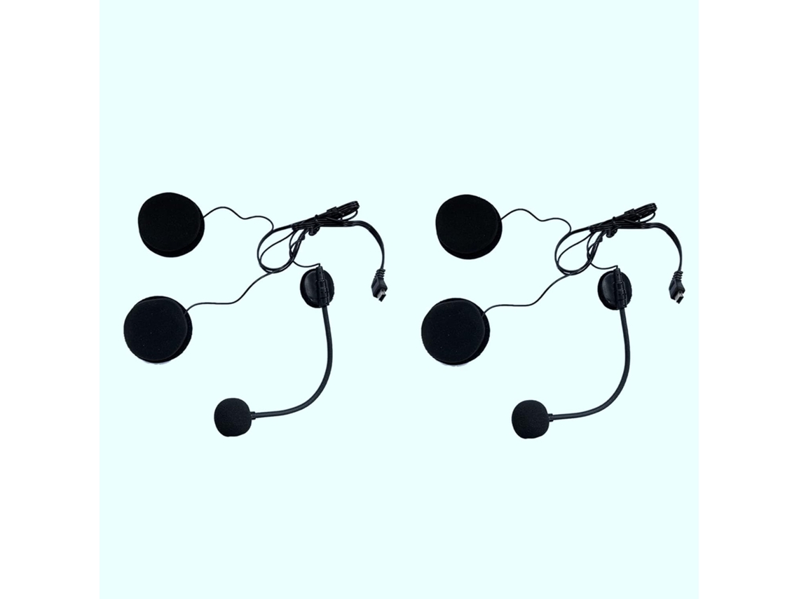 2x Accesorios De Micrófono Y Altavoz Bluetooth Para Casco De Motocicleta Para Casco De Motocicleta De Media Caña.