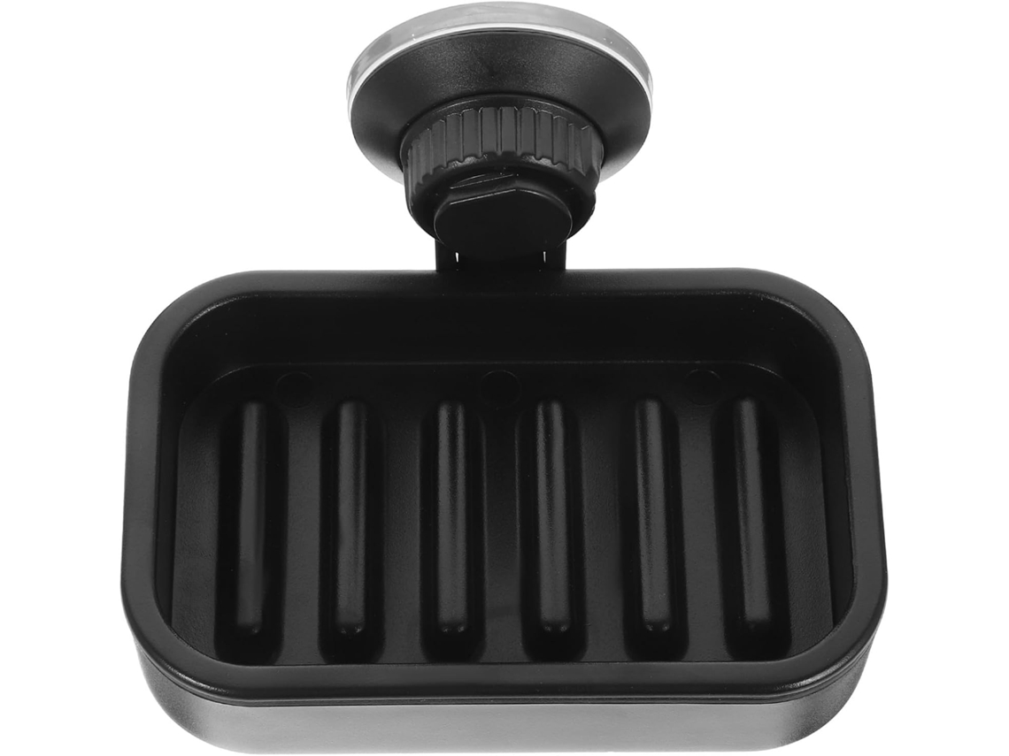 Negro Ducha Jabonera De Plástico Con Ventosa,