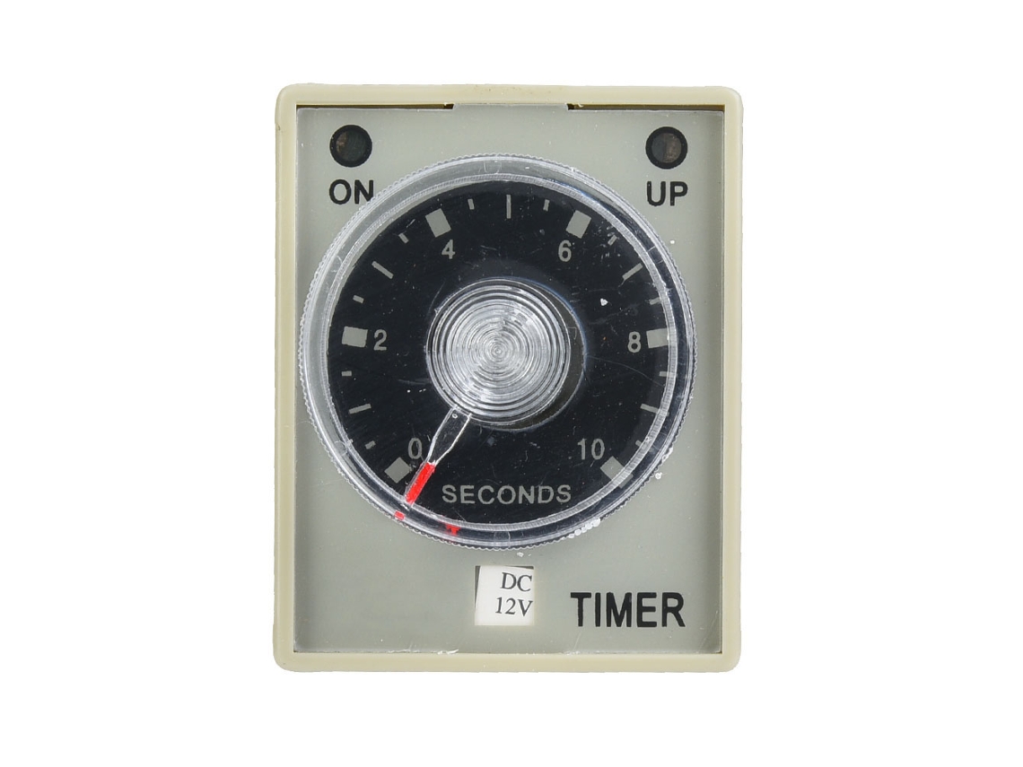 Relé de Tempo Veloriskku 10s 8 Pines para Sistema de Automação Industrial (DC12V)