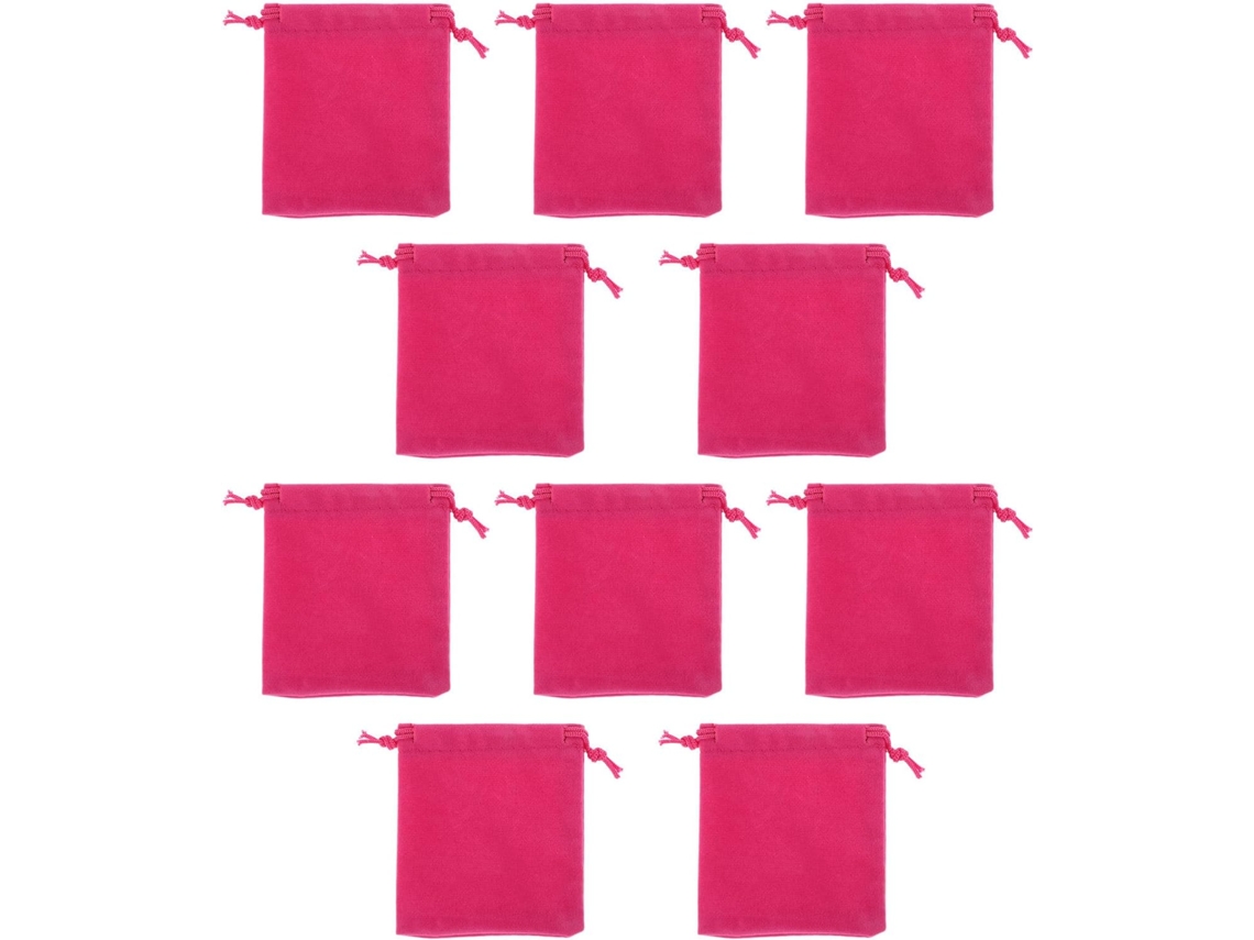 Juego 10 Bolsitas Terciopelo Suaves Compactas Cordón Joyas Protección Versátil Objetos Pequeños Ideales Viajes