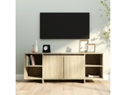 Mueble de Armario Tv 130X35X50 Cm Aglomerado Color Roble Sonoma