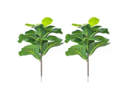 2 unidades de ficus artificial de 50 cm (19,6 pulgadas) para patio de boda