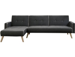 Sofá HABITAT ET JARDIN  Jules  3 Plazas  Gris (252x112 cm - Madera maciza y contrachapada)